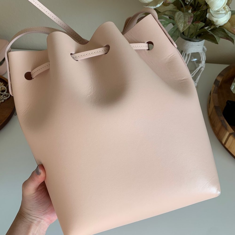 Calf Mini Bucket Bag - Rosa - Picture 4 of 8